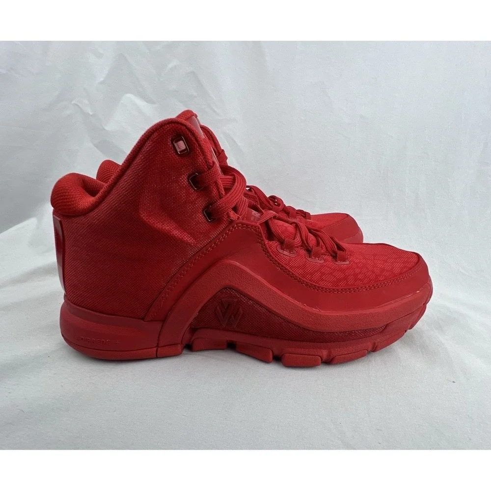 ADIDAS John Wall Basketball Shoes Mens 7.5 Red Monochrome S84983 High Top